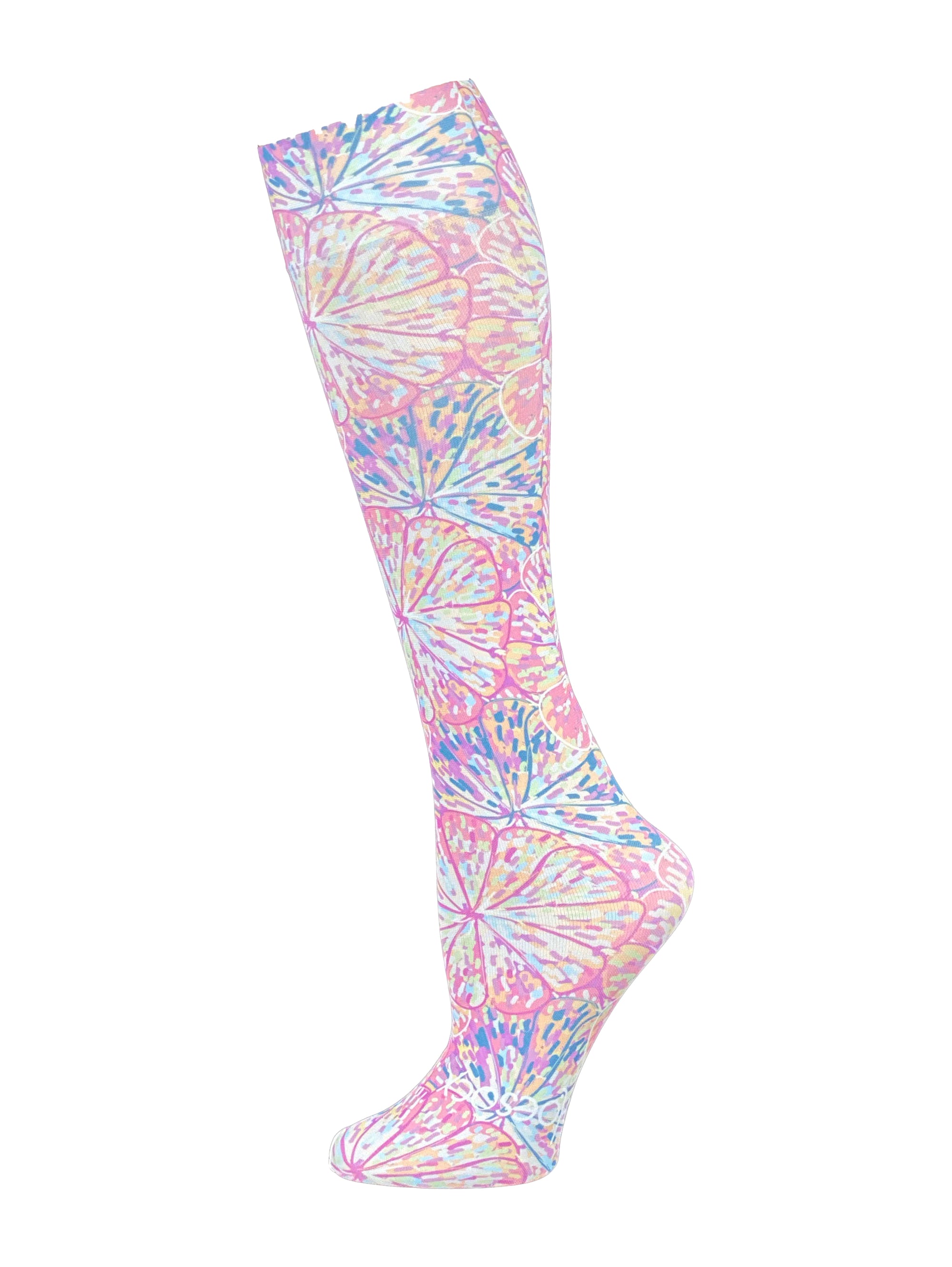 Citrus Pink Blossom Socks