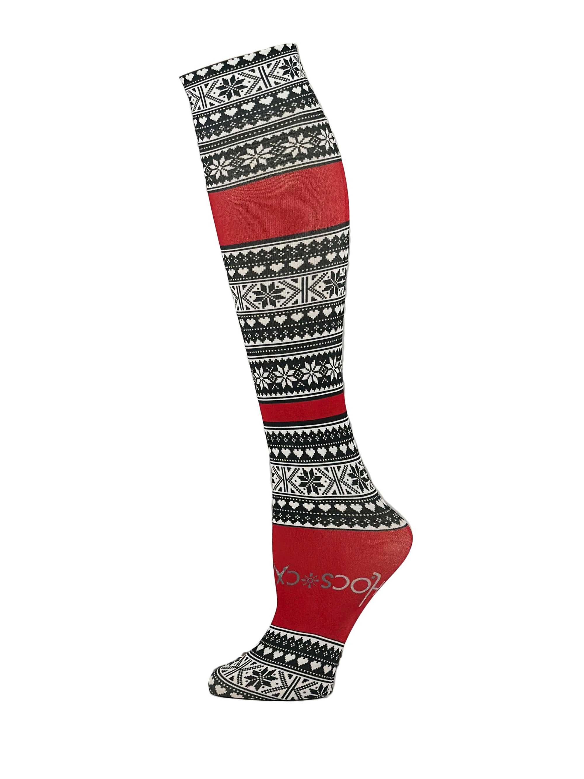 Fair Isle Red Socks