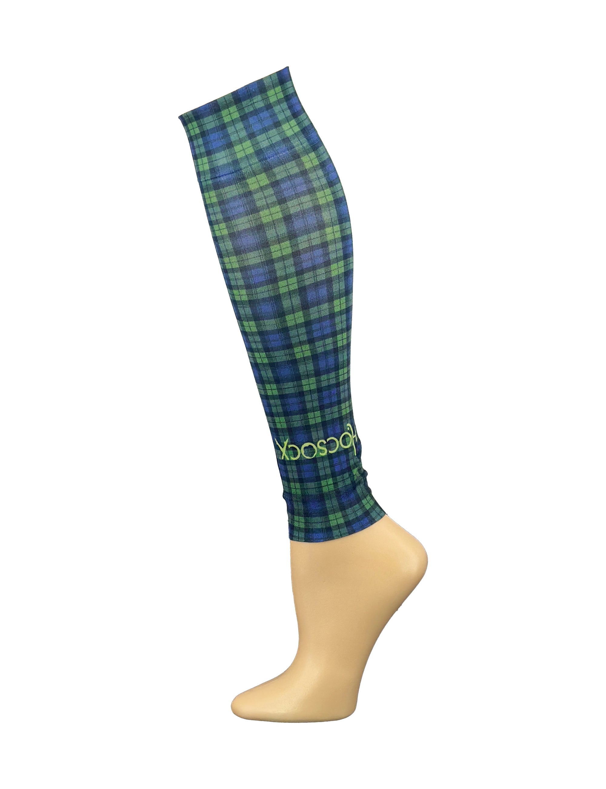 Footless Blue Plaid Sleeves
