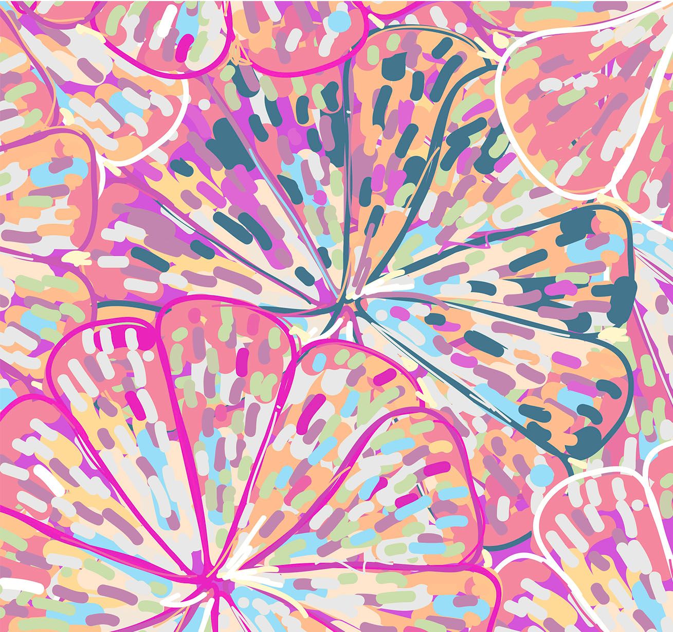 Citrus Pink Blossoms ShowSocx