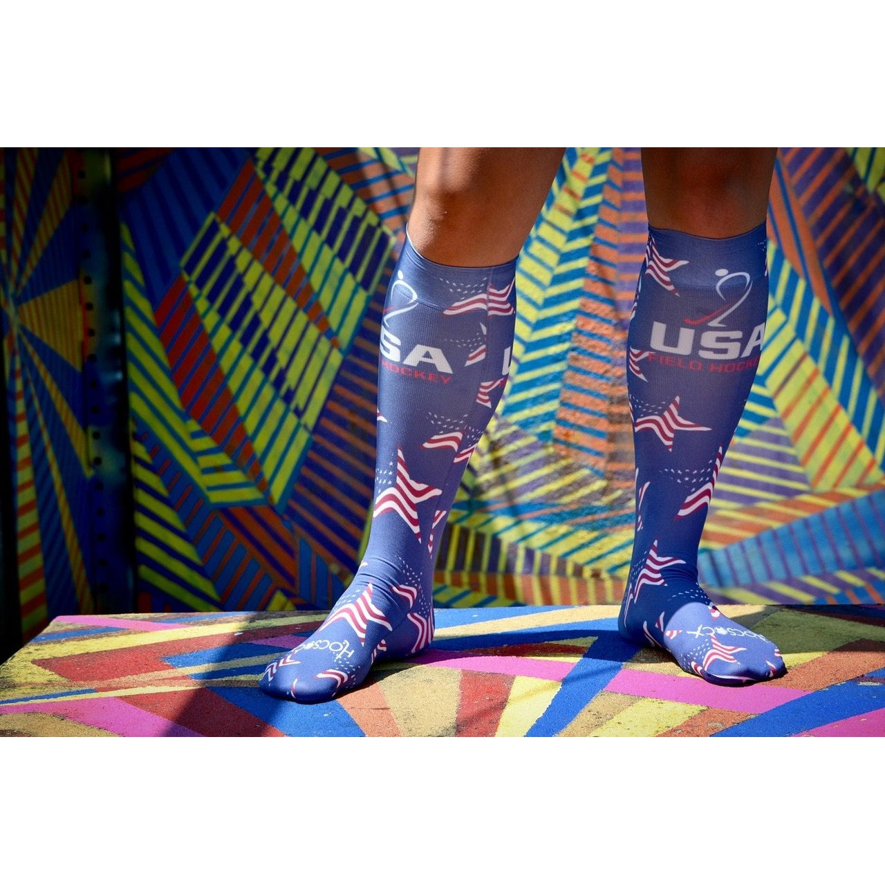 Hocsocx USA Field Hockey Sport Socks