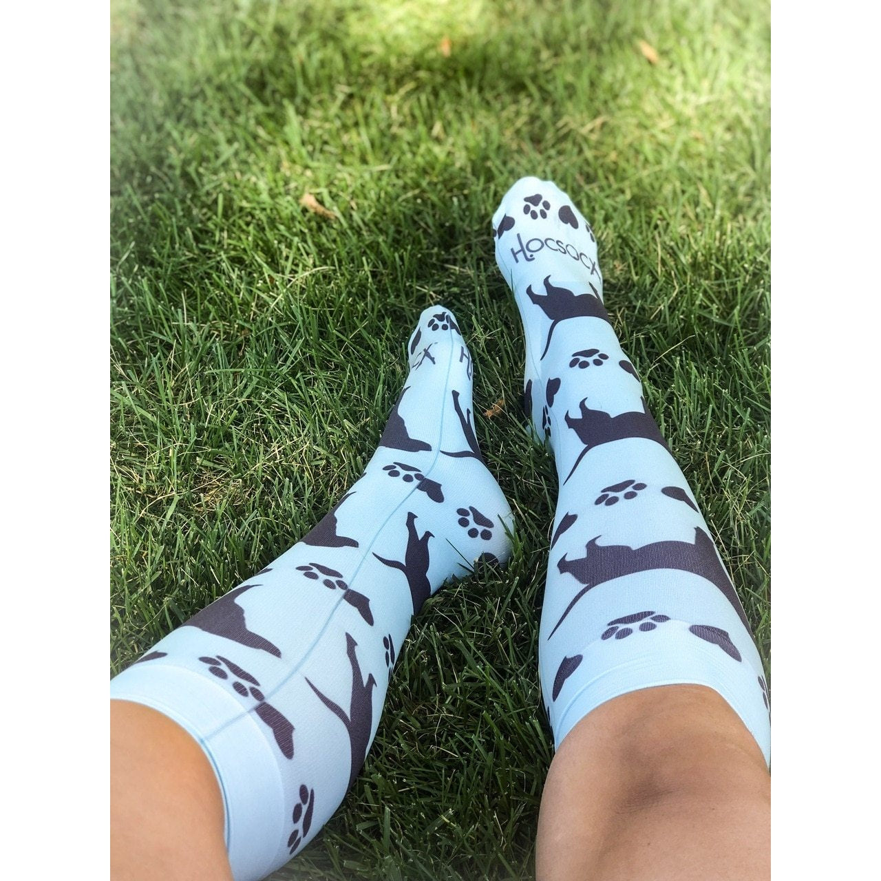 Hocsocx Dog Print Liner Socks