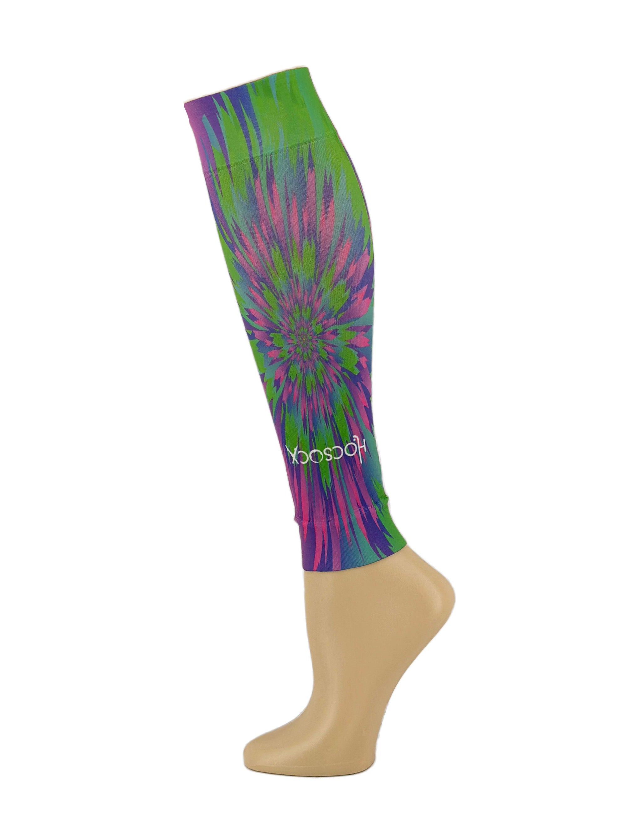 Psychedelic Green/Fuchsia Leg Sleeves