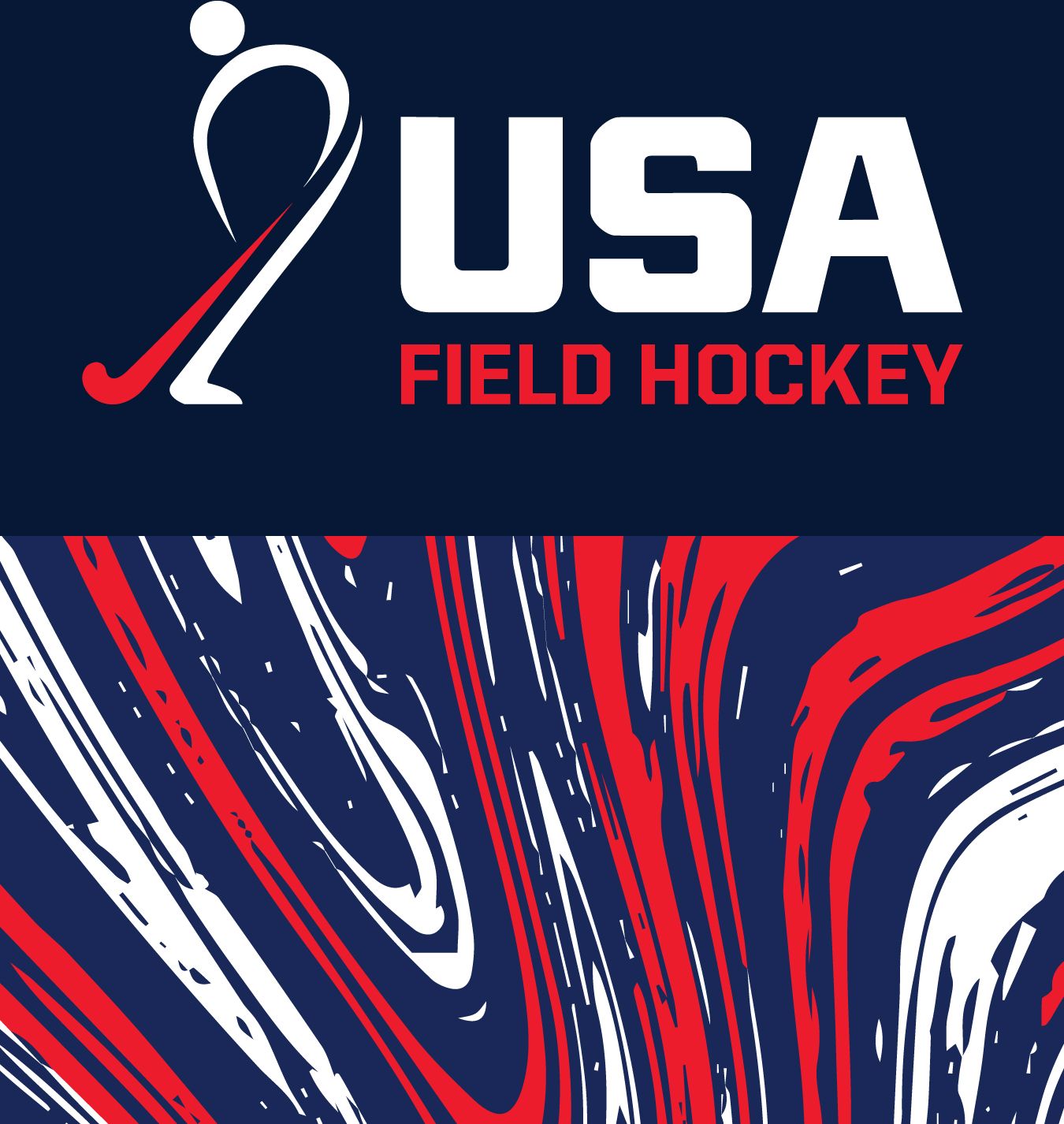 USA Field Hockey Swirls Petite Medium