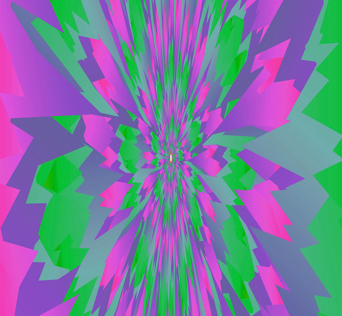 Psychedelic Green/Fuchsia Sock