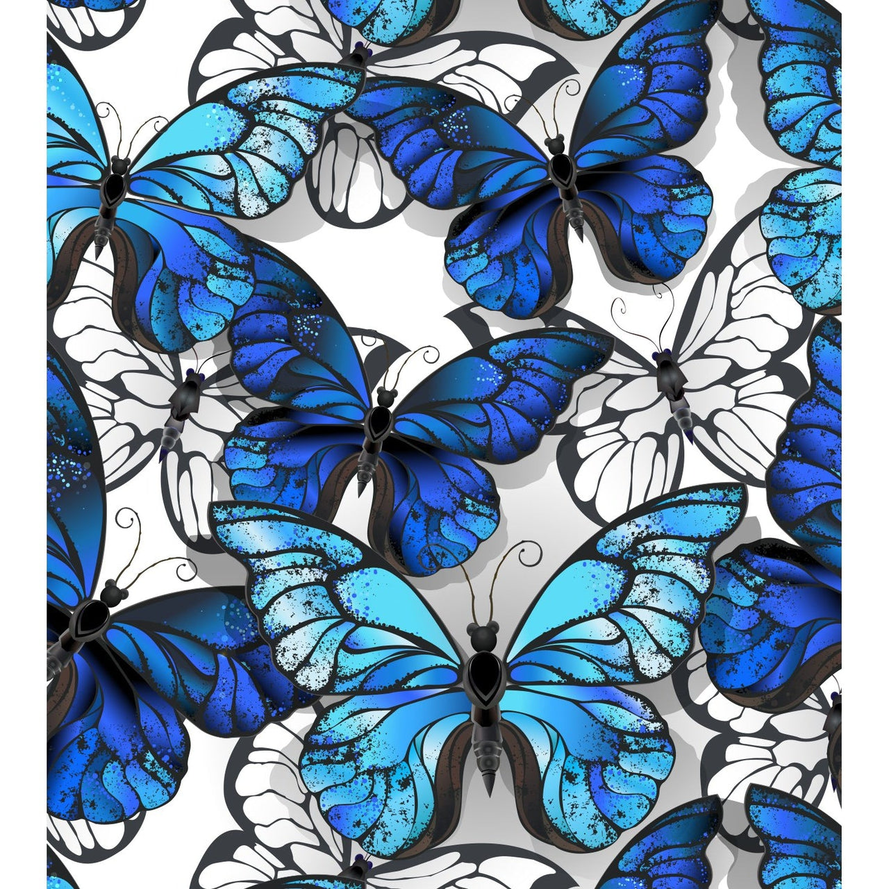 Blue Butterfly Socks - Hocsocx Inc