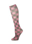 Pink Party Plaid Socks