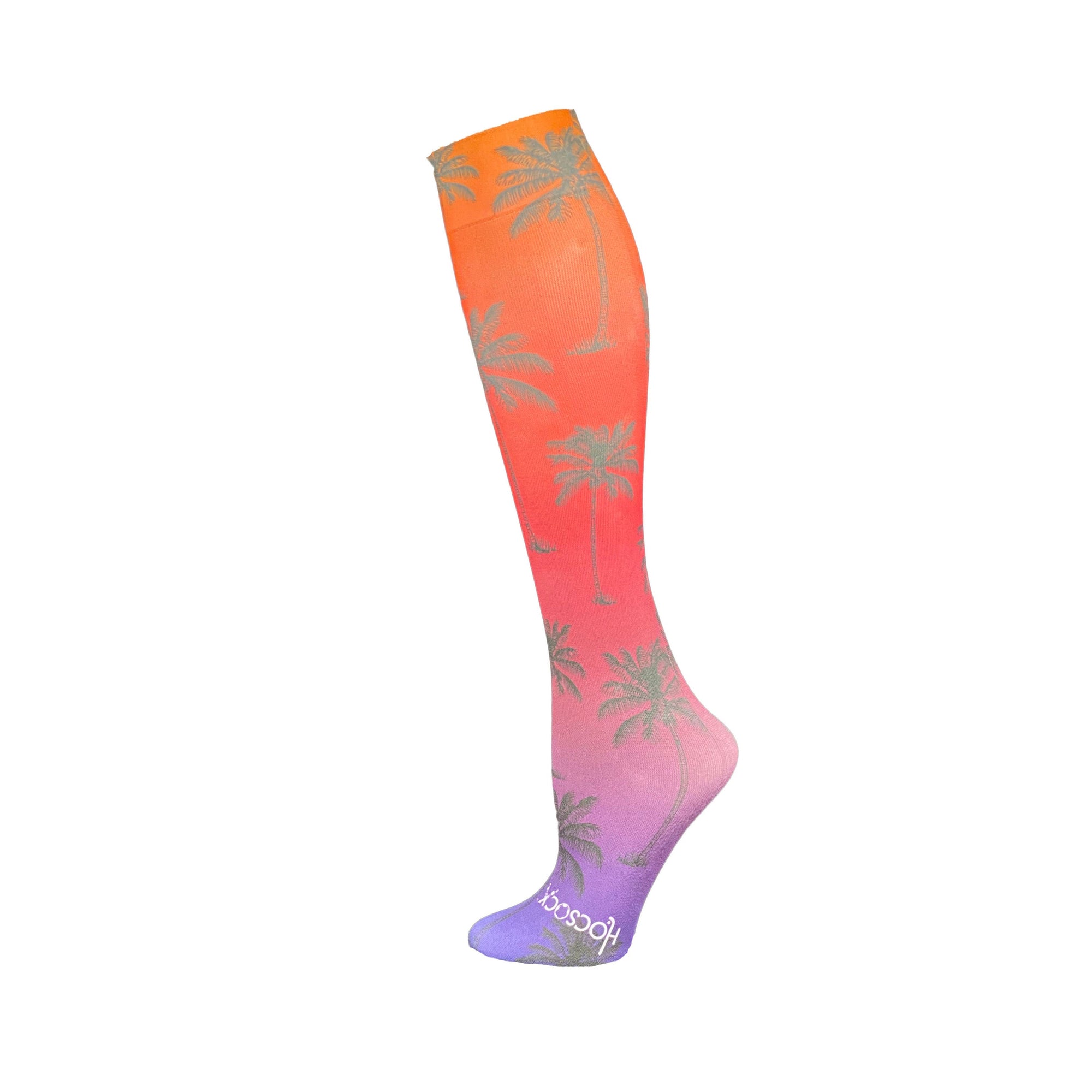 Sunset Palm Tree Socks