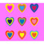 Neon Heart Socks