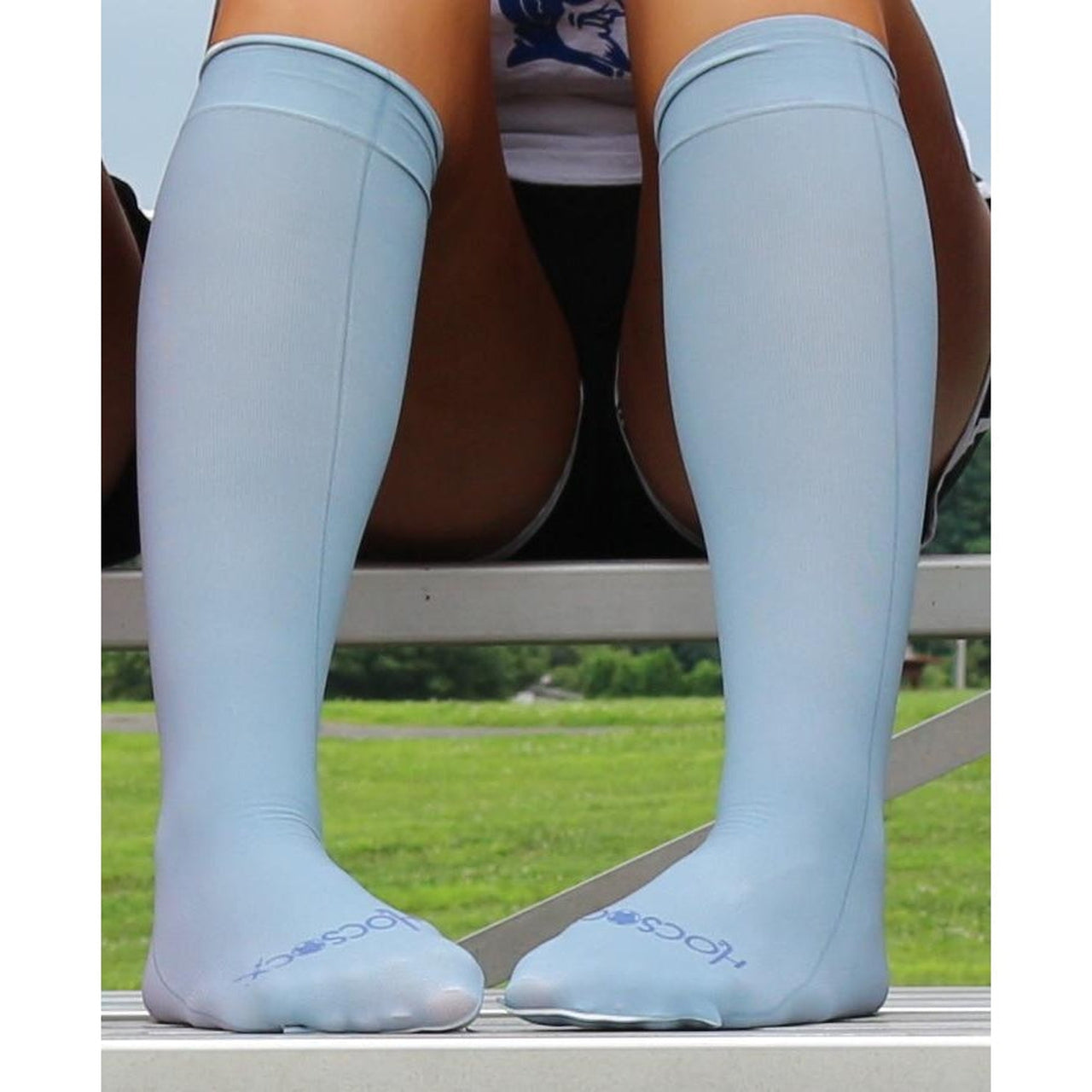 Hocsocx Gray Performance Shin Guard Rash Liner Sport Socks- Under Socks
