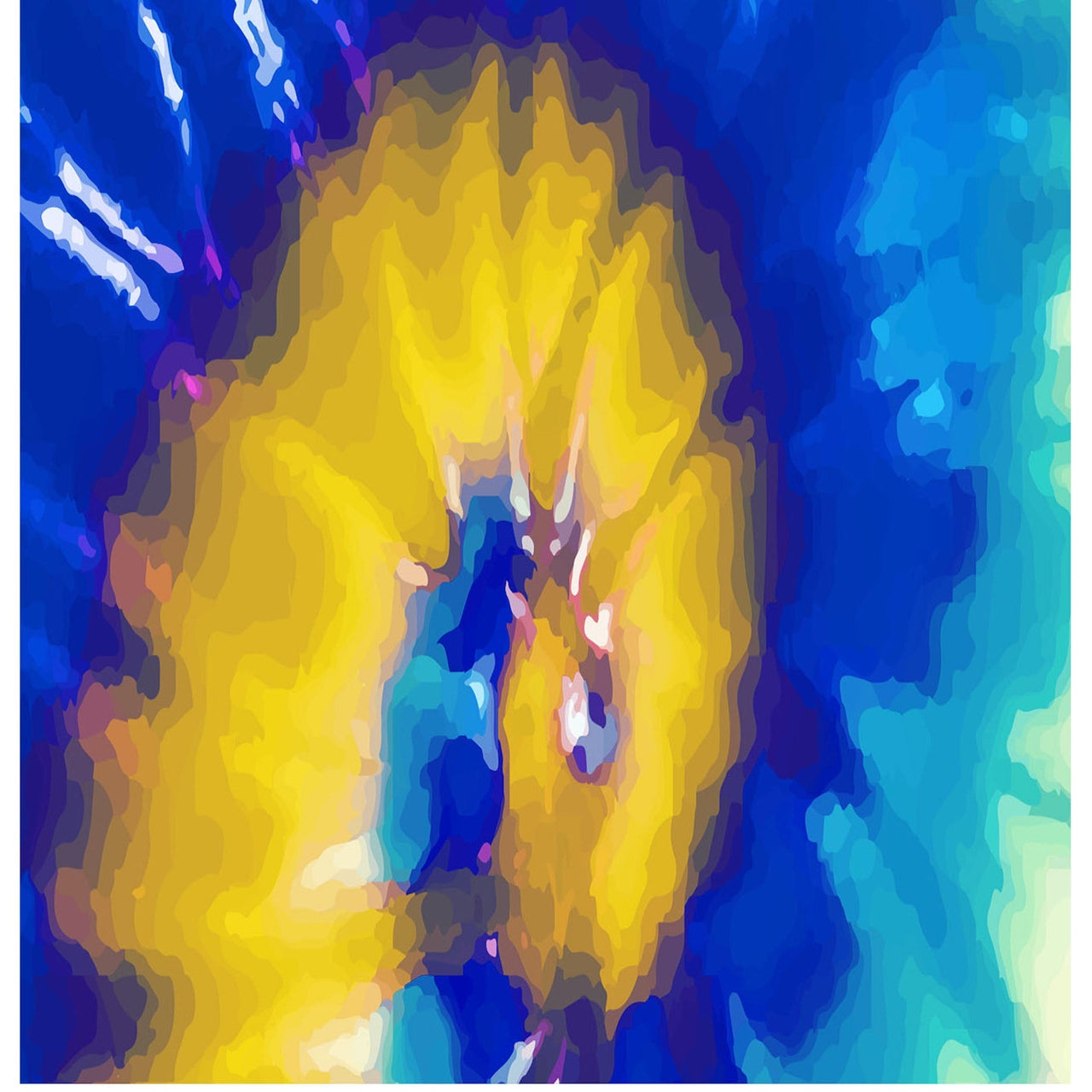 Psychedelic Blue Leg Sleeves - Hocsocx Inc