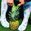 Hocsocx Pineapple Printed Performance Shin Guard Rash Liner Sports. Under Socks.